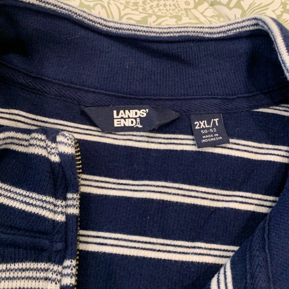 Mens Lands End 2XLT Quarter Zip - Picture 3 of 3